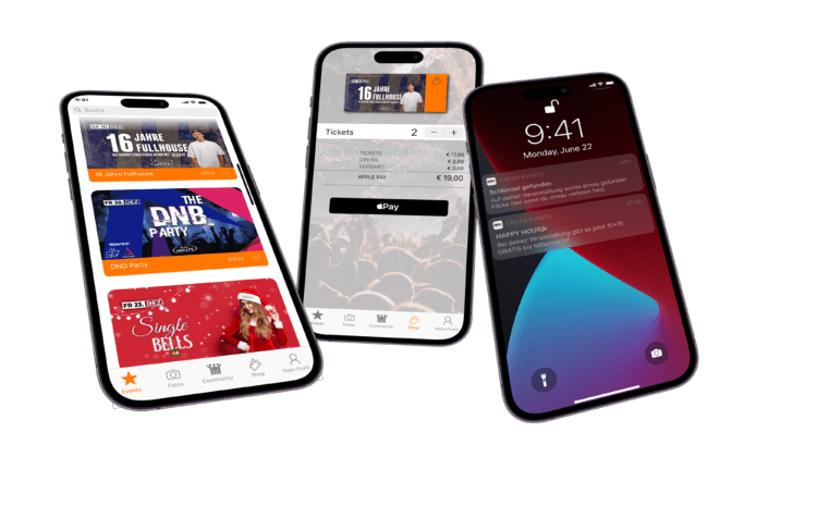  CREW8 EVENTS App bereits in Entwicklung